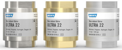 Valvola di ritegno per ossigeno - ULTRA 22 - WITT-Gasetechnik - per gas / DIN / di protezione