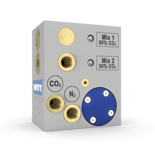Miscelatori di gas 2 canali - KM20-ECO - WITT-Gasetechnik - per l'industria delle bevande / per l'industria agroalimentare / per applicazioni mediche