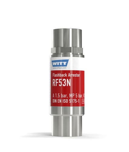 Antiritorno parafiamma da laboratorio - RF53N-ES - WITT-Gasetechnik - per l'industria chimica / per l'industria del vetro / per idrogeno