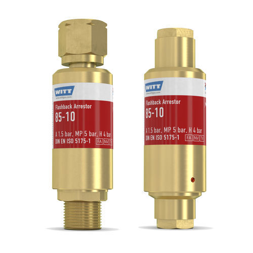 Antiritorno parafiamma per operazione di taglio e saldatura - 85-10 - WITT-Gasetechnik - per l'industria del vetro / per regolatore di pressione / per idrogeno