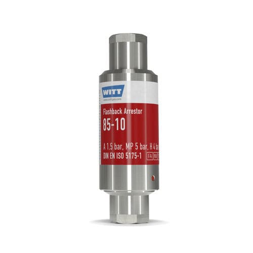 Antiritorno parafiamma con valvola di non ritorno - F85-10N-ES - WITT-Gasetechnik - di processo / da laboratorio / per l'industria chimica