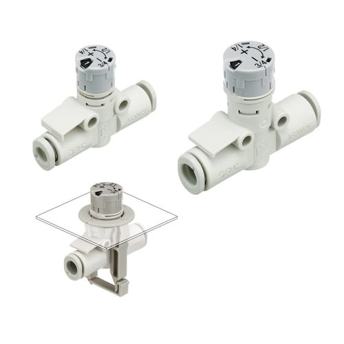 Regolatore di portata a pressione differenziale - AS series - SMC PNEUMATIC - pneumatico / digitale