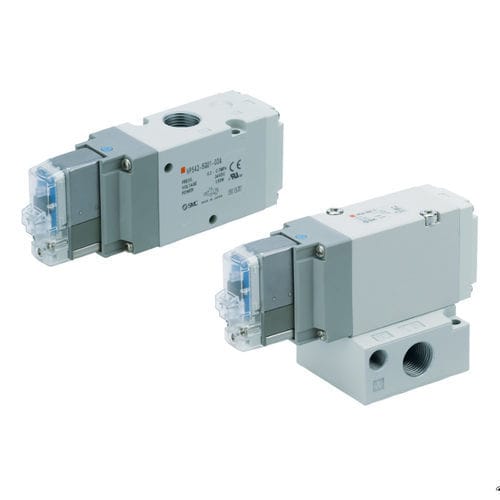 Distributore pneumatico a valvola - VP series - SMC PNEUMATIC - azionato tramite solenoide / a comando assistito / a 3 vie