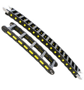 Catena portacavi parzialmente chiusa - Snaptrac - AMETEK Factory Automation - in nylon / con separatori
