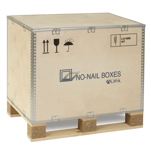 Cassa-pallet monouso - ISIBOX 66 - NO-NAIL BOXES - in compensato / di stoccaggio / da trasporto