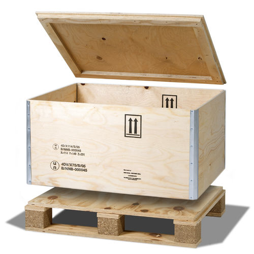 Cassa-pallet da trasporto - RIBOX 61 DG Series - NO-NAIL BOXES - in compensato / di stoccaggio / per movimentazione