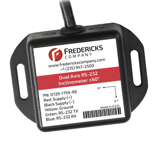 Inclinometro 2 assi - 0729-1759-99 - The Fredericks Company - RS-232 / analogico / MEMS