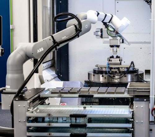 Sistema di programmazione di robot semplificato - Machine Tending Template - ABB Robotics