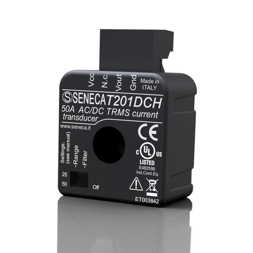 Trasduttore di corrente ad effetto Hall ad anello chiuso - T201DCH  - SENECA | AUTOMATION INTERFACES - su guida DIN / DC / AC