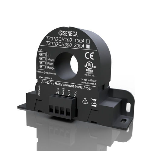 Trasduttore di corrente ad effetto Hall - T201DCH300  - SENECA | AUTOMATION INTERFACES - su guida DIN / DC / AC