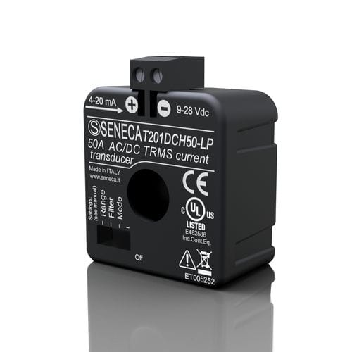 Trasduttore di corrente magnetoresistivo - T201DCH50-LP  - SENECA | AUTOMATION INTERFACES - su guida DIN / DC / AC