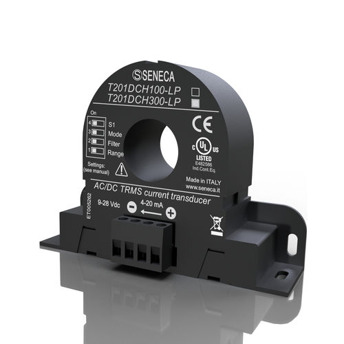 Trasduttore di corrente ad effetto Hall - T201DCH300-LP - SENECA | AUTOMATION INTERFACES - su guida DIN / DC / AC