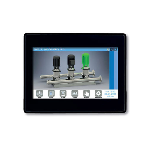 HMI con touch screen - VISUAL5-PC - SENECA | AUTOMATION INTERFACES - ad incastro / 800 x 480 / RISC
