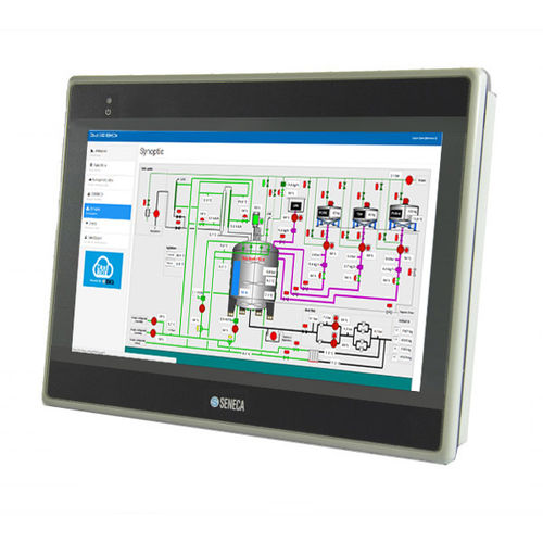 HMI con touch screen - VISUAL7N - SENECA | AUTOMATION INTERFACES - ad incastro / 1024 x 600 / RISC