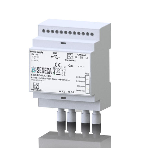 Convertitore di comunicazione - S485-FO series - SENECA | AUTOMATION INTERFACES - in fibra ottica / RS-485 / Modbus RTU