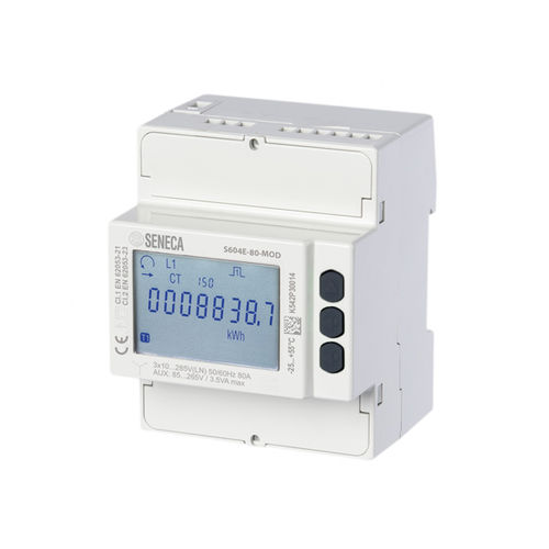 Apparecchio di misura della potenza trifase - S604E series - SENECA | AUTOMATION INTERFACES - su guida DIN