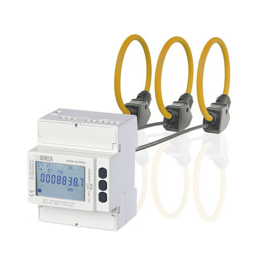 Apparecchio di misura della potenza su guida DIN - S604E-ROG series - SENECA | AUTOMATION INTERFACES - trifase / con ingressi Rogowski