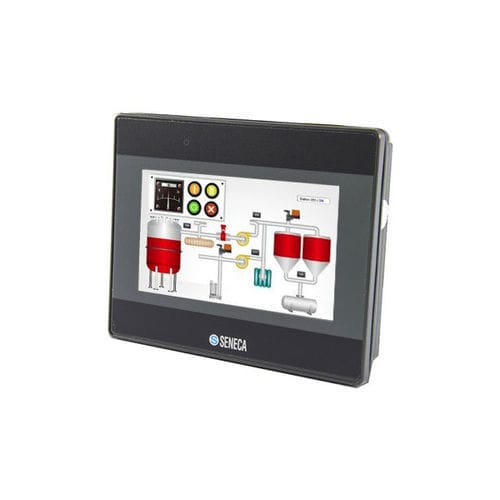 HMI con touch screen resistivo - VISUAL1E - SENECA | AUTOMATION INTERFACES - ad incastro / 480 x 272 / Dual Core