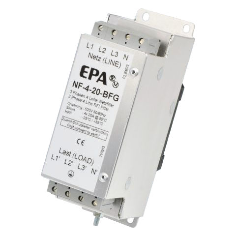 Filtro elettronico passa-basso - NF-4-BFG  - EPA GmbH - passivo / RFI / compatto