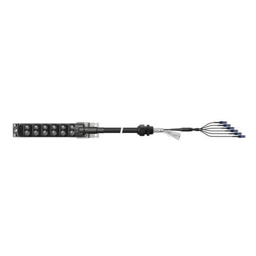 Cavo ottico di alimentazione - MLUH66-16M-0-20QI-008U-090__SS - HUBER+SUHNER - ibrido / resistente agli UV / IP67