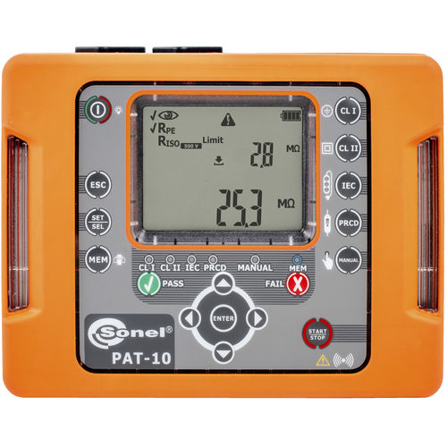 Tester PAT - PAT-10 - Sonel SA - di isolamento elettrico / di continuità / della resistenza di isolamento
