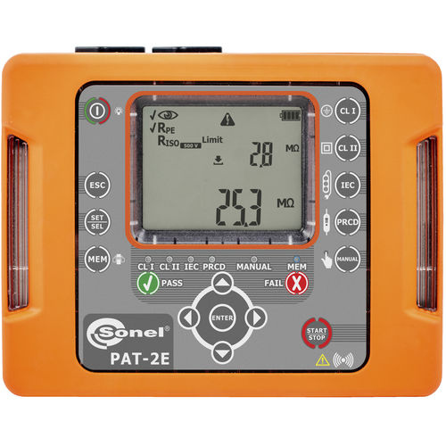 Tester PAT - PAT-2E - Sonel SA - di isolamento elettrico / di continuità / della resistenza di isolamento
