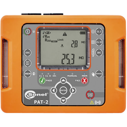 Tester PAT - PAT-2 - Sonel SA - di isolamento elettrico / di continuità / della resistenza di isolamento
