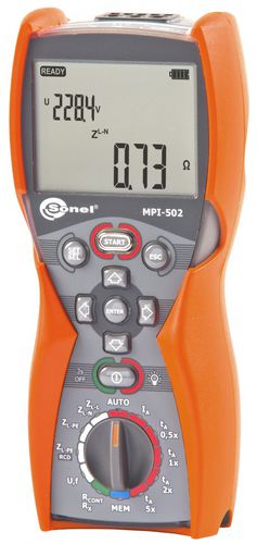 Tester per impianto elettrico - MPI-502 - Sonel SA - di tensione / di continuità / RCD