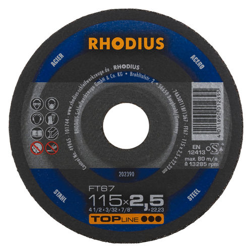 Mola da taglio - FT67 - RHODIUS - piatta / in metallo
