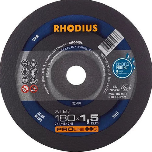 Disco da taglio per acciaio - XT67 - RHODIUS - per cantiere / per smerigliatrice angolare / per macchina portatile