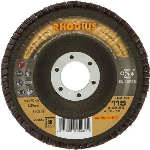 Disco a lamelle di finitura - LSZ - RHODIUS - per acciaio inossidabile