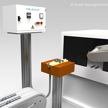 Smagnetizzatore per processi robotizzati - D-RL  - Bussi Demagnetizing Systems - a tunnel / per pezzo singolo / in linea