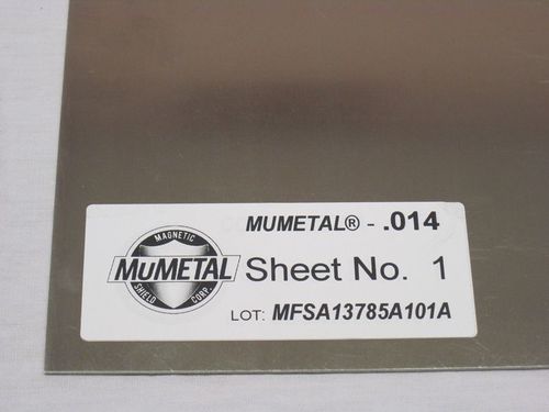 Film di schermatura EMI - MuMETAL® - Magnetic Shield Corporation - in metallo