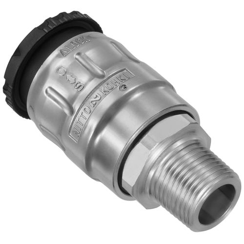 Raccordo pneumatico - Full Blow Cupla - Nitto Kohki Europe - ad avvitamento / in lega d'alluminio / maschio