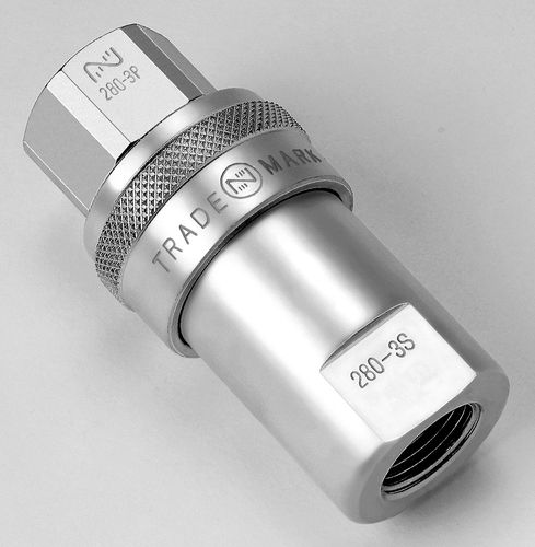 Raccordo idraulico - 280 Cupla - Nitto Kohki Europe - ad avvitamento / a bicchiere / in acciaio