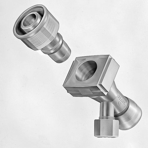 Raccordo in PFA - Semicon Cupla SCF - Nitto Kohki Europe - per gas / rapido / a bicchiere