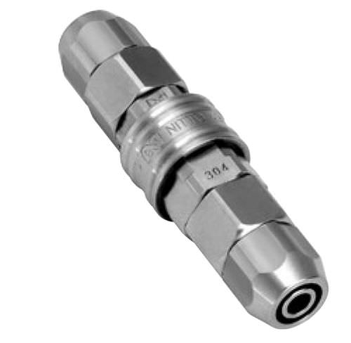 Raccordo pneumatico - 1/8" | Compact Cupla   - Nitto Kohki Europe - a bicchiere / in ottone / in acciaio inossidabile