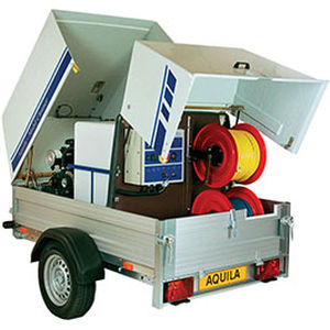 Idropulitrice ad acqua calda - TD216NST - Aquila Triventek A/S - a vapore / con motore diesel / su rimorchio