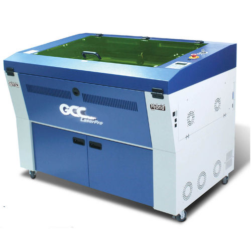 Macchina per incisione laser CO2 - Spirit GLS Hybrid - GCC - per materie plastiche / per metallo / per legno