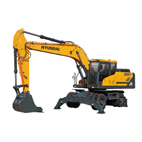 Escavatore intermedio - HW210A - Hyundai Construction Equipment Americas, Inc. - su ruote / Tier 4 finale / per cantiere di costruzione
