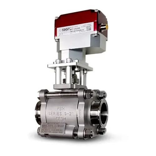 Valvola con attuatore elettrico - MCF-000XX-1-SIHLH9X-G-W-02 - Rotork - IP68 / per flangia / per sanitari