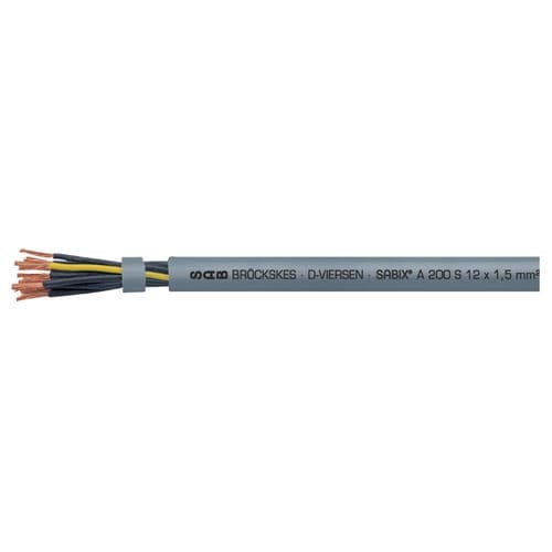 Cavo elettrico senza alogeni - SABIX® A 200 FRNC - SAB BROECKSKES GMBH & Co. KG - di alimentazione / isolato / antifiamma