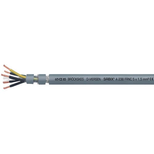 Cavo elettrico senza alogeni - SABIX® A 238 FRNC - SAB BROECKSKES GMBH & Co. KG - di alimentazione / isolato / antifiamma