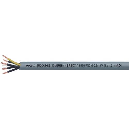 Cavo elettrico senza alogeni - SABIX® A 810 FRNC - SAB BROECKSKES GMBH & Co. KG - di alimentazione / isolato / antifiamma