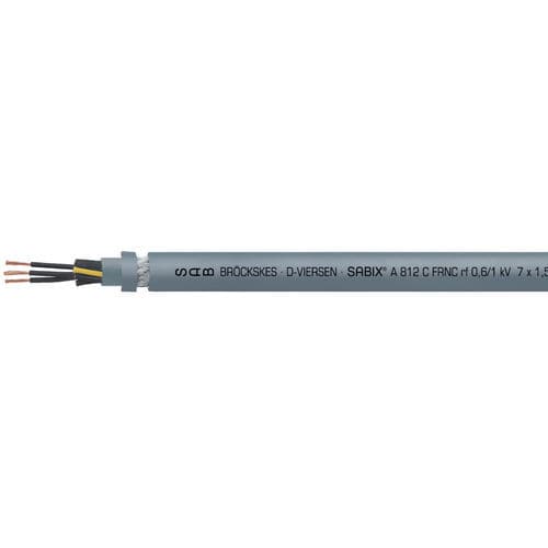 Cavo elettrico senza alogeni - SABIX® A 812 C FRNC - SAB BROECKSKES GMBH & Co. KG - di alimentazione / RF / isolato
