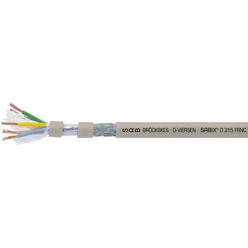 Cavo elettrico di dati - SABIX® D 315 FRNC - SAB BROECKSKES GMBH & Co. KG - DIN / isolato / antifiamma