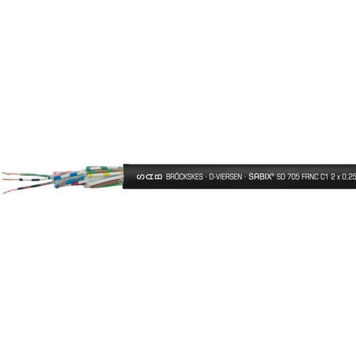 Cavo elettrico di sicurezza antincendio - SABIX® SD 705 FRNC C1 - SAB BROECKSKES GMBH & Co. KG - di alimentazione / di dati / DIN