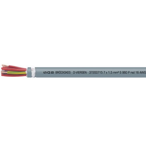 Cavo elettrico ad alta flessibilità - S 960 P red - SAB BROECKSKES GMBH & Co. KG - di alimentazione / DIN / isolato