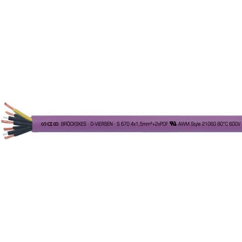 Cavo ottico ibrido - S 670 - SAB BROECKSKES GMBH & Co. KG - antifiamma / isolato / resistente ai prodotti chimici