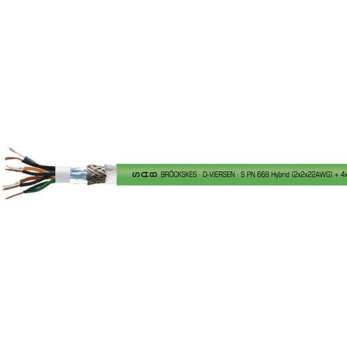 Cavo elettrico ibrido - S PN 668  - SAB BROECKSKES GMBH & Co. KG - Ethernet / RJ45 / resistente all'olio